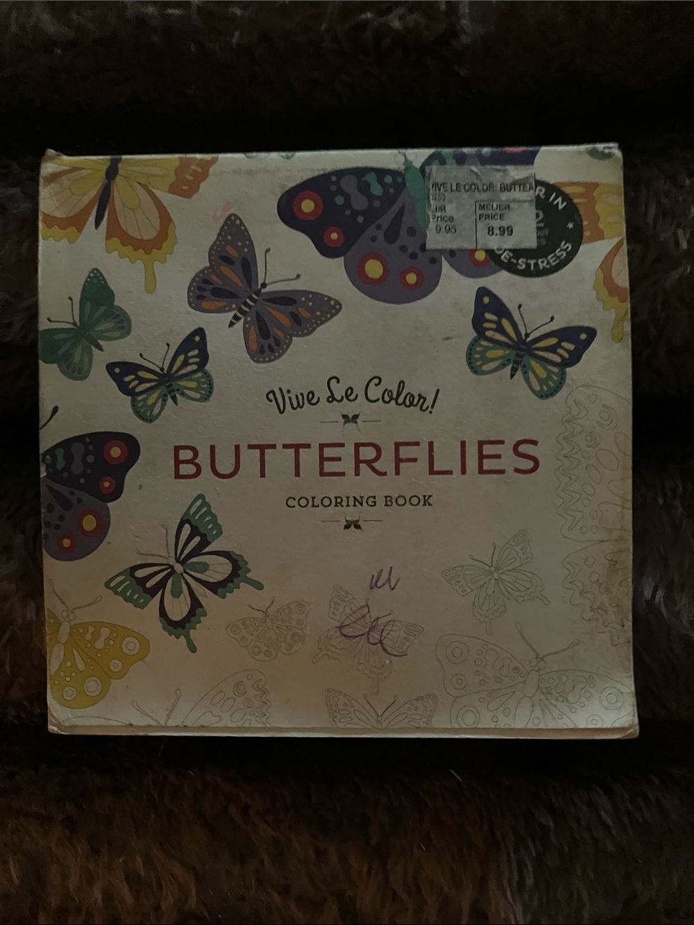 Vive Le Color! Butterflies Coloring Book - Multicolor